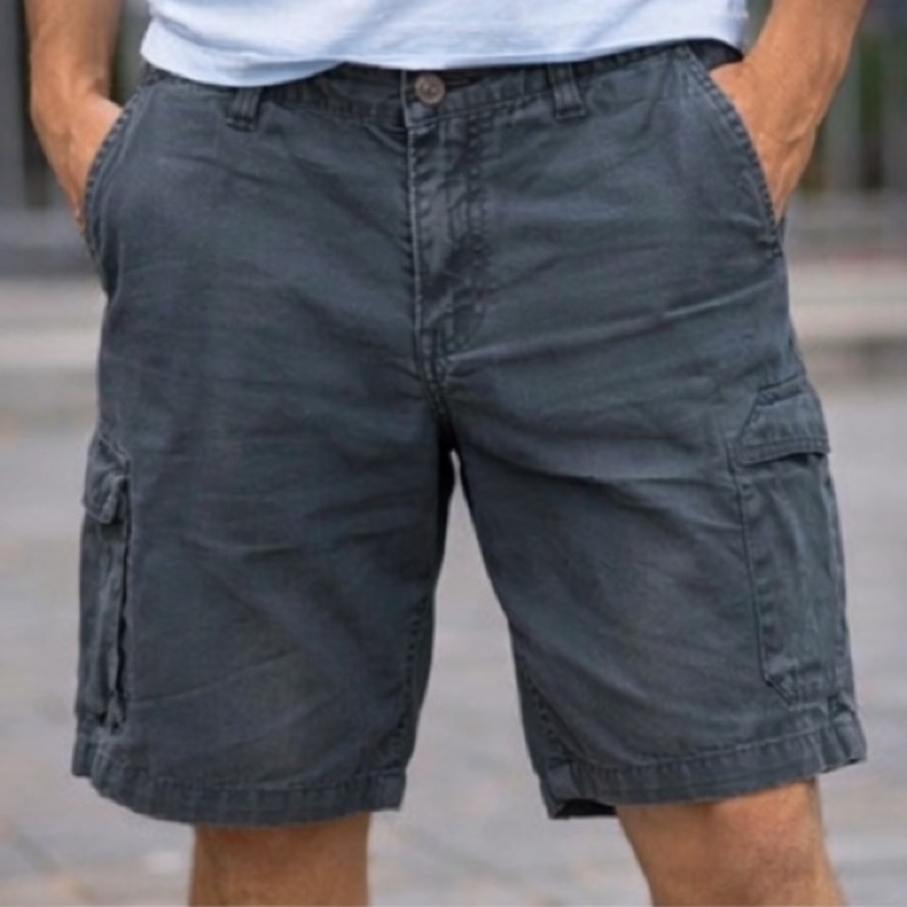 Calvin Klein Men's Cargo Shorts 36 Gray Blue Casual Fashion Bottoms Hiking‎ Camp